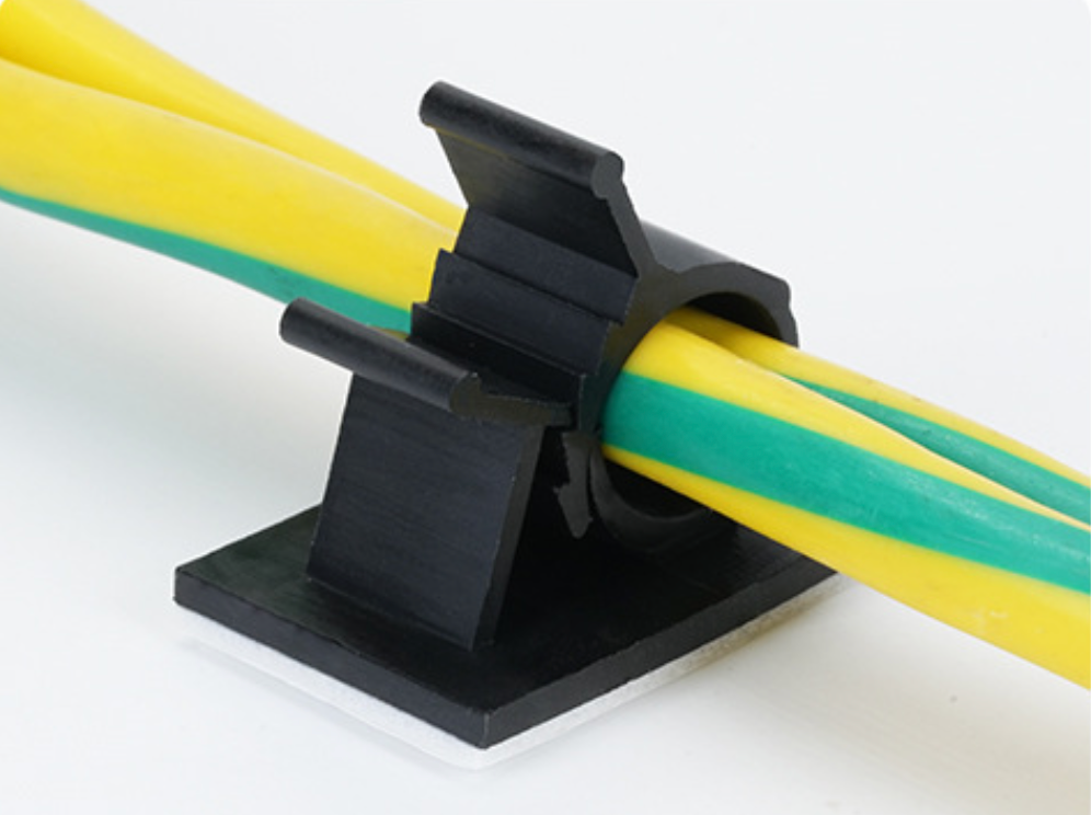 100 pcs Adjustable wire clip self-adhesive fixed desktop storage cable card organizer wiring buckle Millet