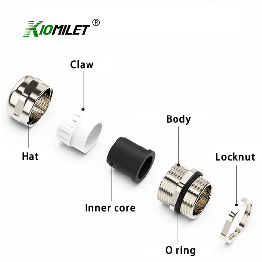 G thread Brass Cable Glands Wire Grommet Protection Cable Accessories Waterproof Joints Millet