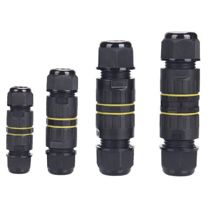 cable connector, Junction Box Outdoor 2/3 pin Waterproof IP68 Electrical Cable Connector,Suitable for Repair and Extend Power Cables Millet