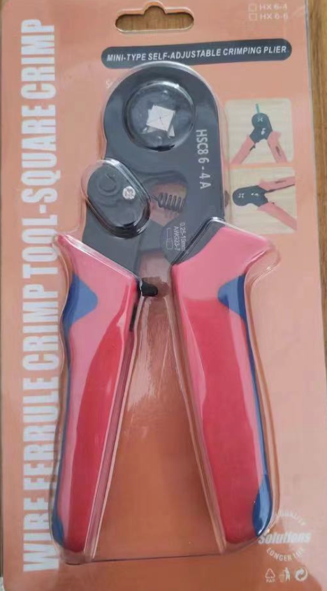 Professional Wire Stripping Pliers Tool Hsc8 6-4A Crimping tool Ratcheting Insulated Terminal Crimper for 8-20 AWG Wire,  Wire Connectors