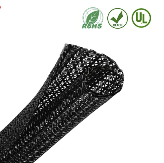 PET flame retardant nylon woven mesh pipe PET expansion sleeve snake skin mesh cable wire protection sleeve Snake skin tube