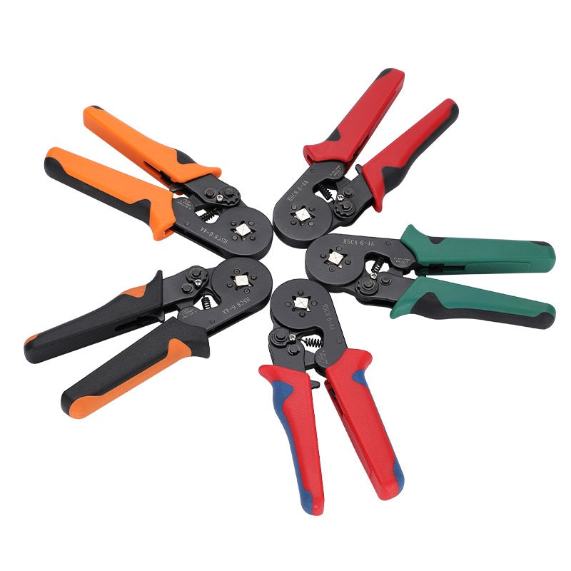 Professional Wire Stripping Pliers Tool Hsc8 6-4A Crimping tool Ratcheting Insulated Terminal Crimper for 8-20 AWG Wire,  Wire Connectors