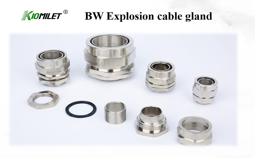 BW Type Brass Armoured Electrical Cable Gland Kit with Shroud And Earth Tag explosion wire gland