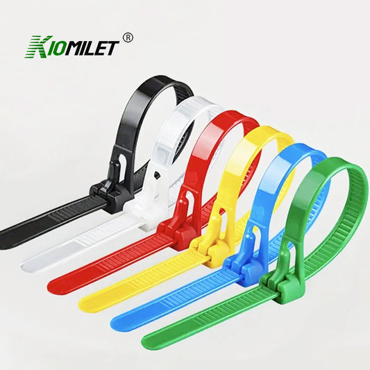 100Pcs Releasable cable ties Heavy Duty