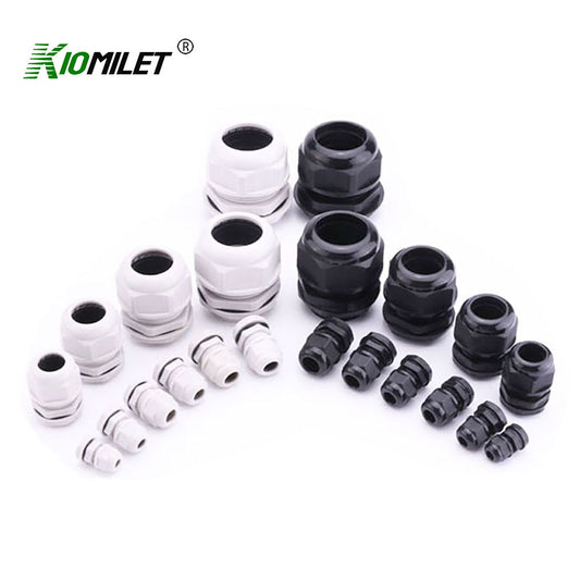 Nylon NPT Thread Cable Gland Waterproof IP68 Adjustable Locknut for 3-52mm Cable Diameter cable retainer plastic Glen head joints