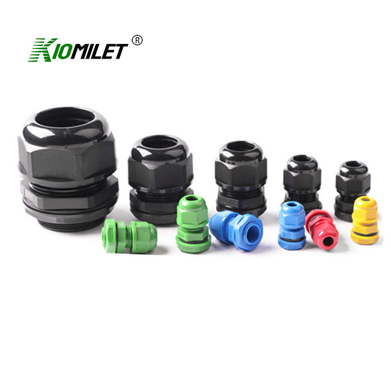 Nylon PG Thread Cable Gland Waterproof IP68 Adjustable Locknut for 3-52mm Cable Diameter cable retainer plastic Glen head joints